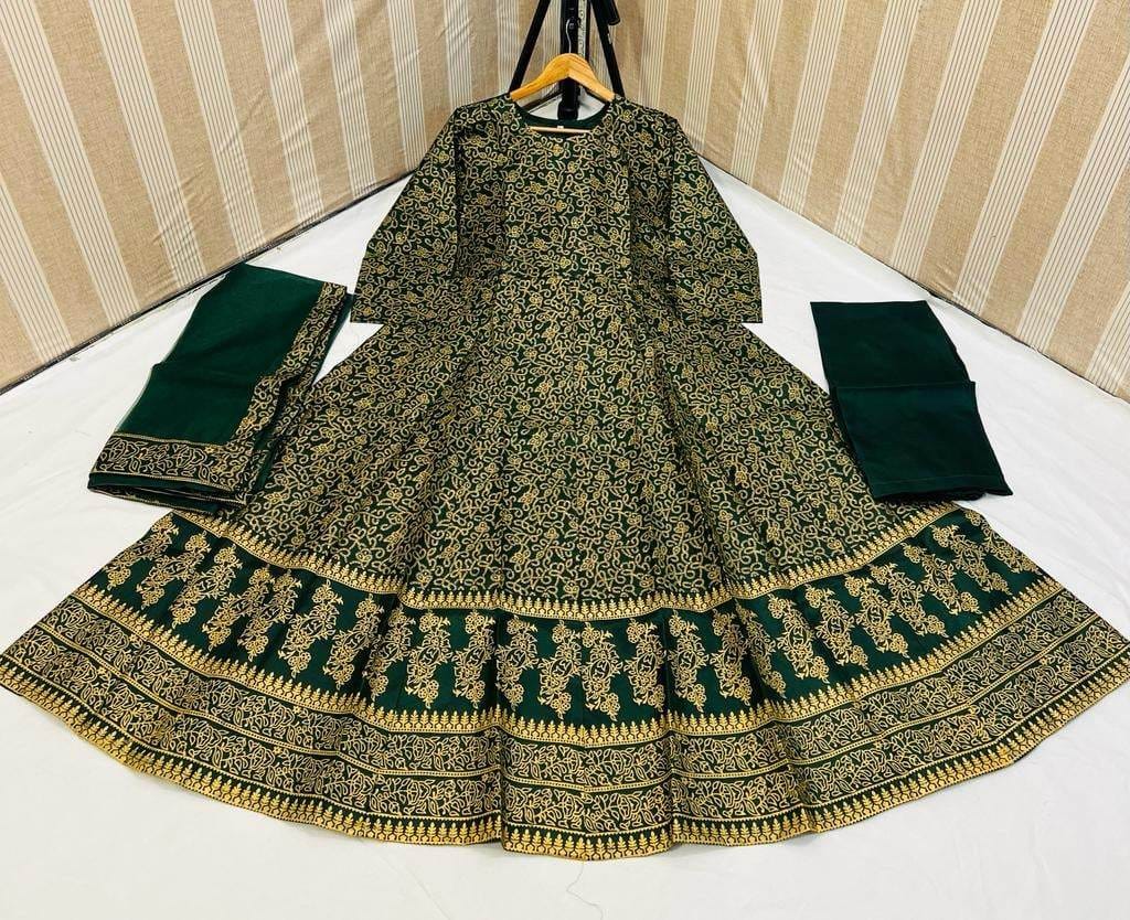 Fancy Maxi Silk Printed 3pc