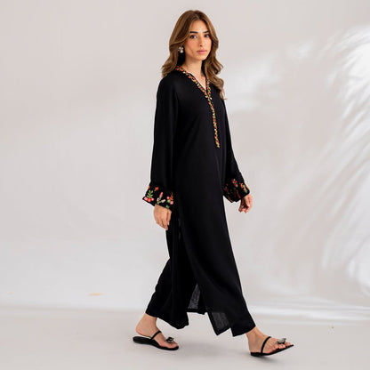 Neck Embroidered Long Length 2PC Suit