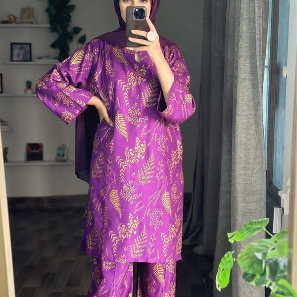 Peacock Design 2pcs suit stitch suit