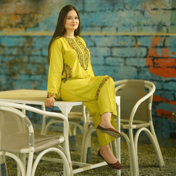 Pocket Sequence Embroidery 2Pc