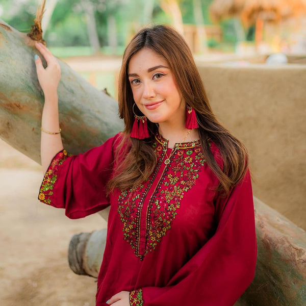 Pocket Sequence Embroidery 2Pc