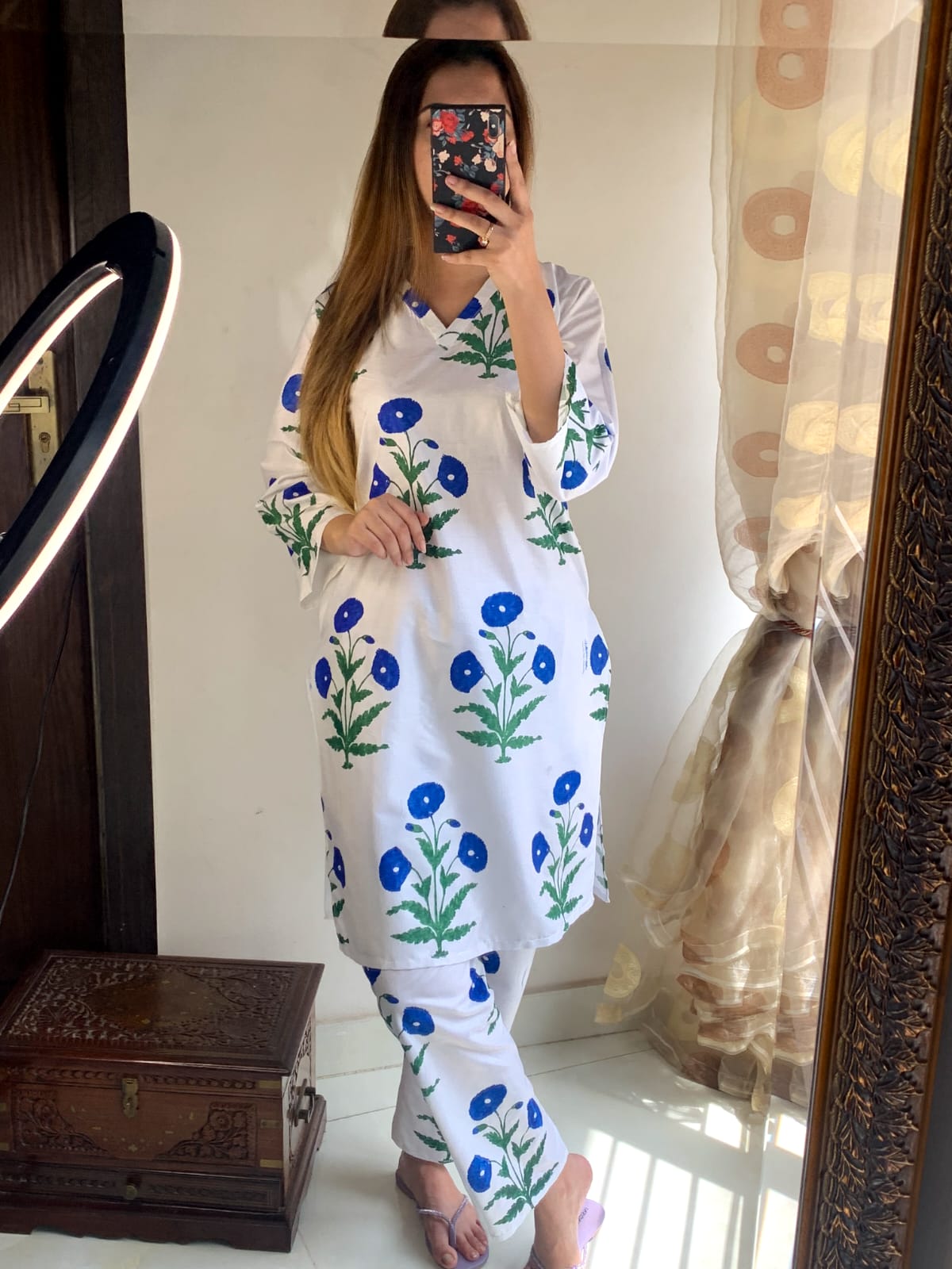 Tulip Flower 2PC Stitched Suit