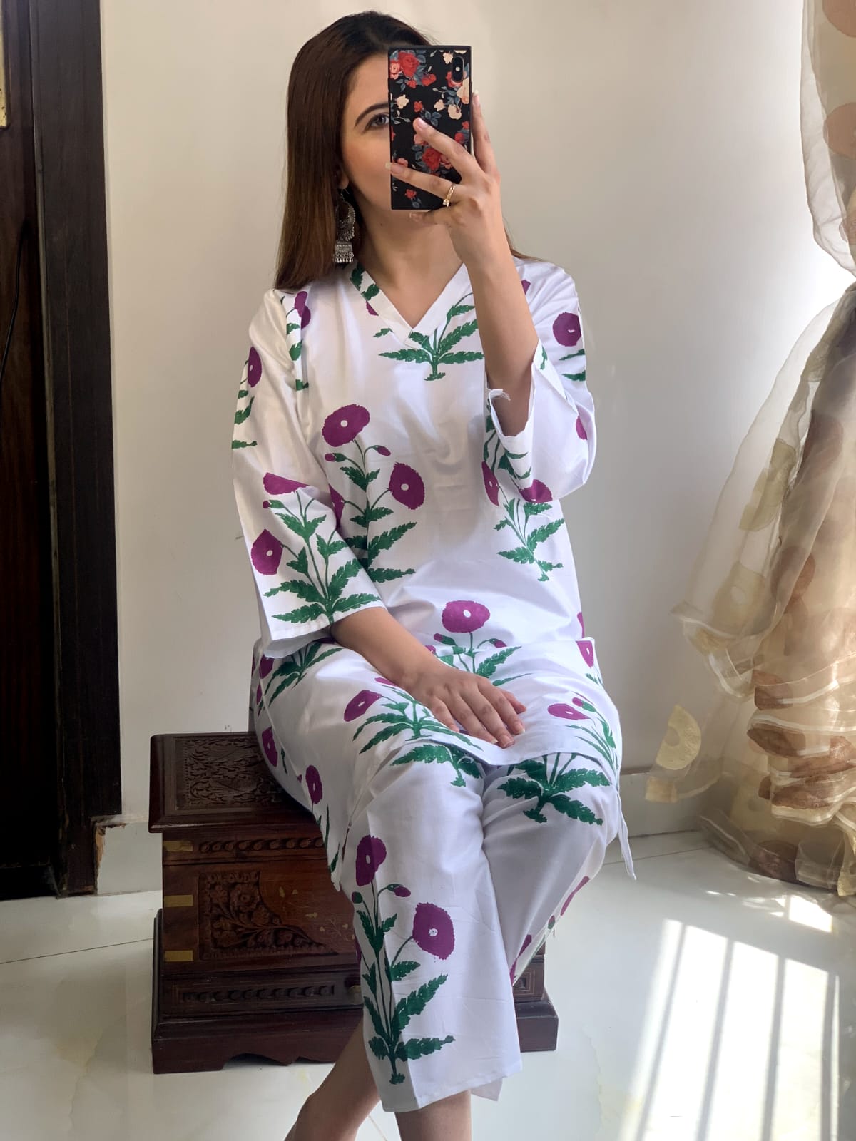 Tulip Flower 2PC Stitched Suit