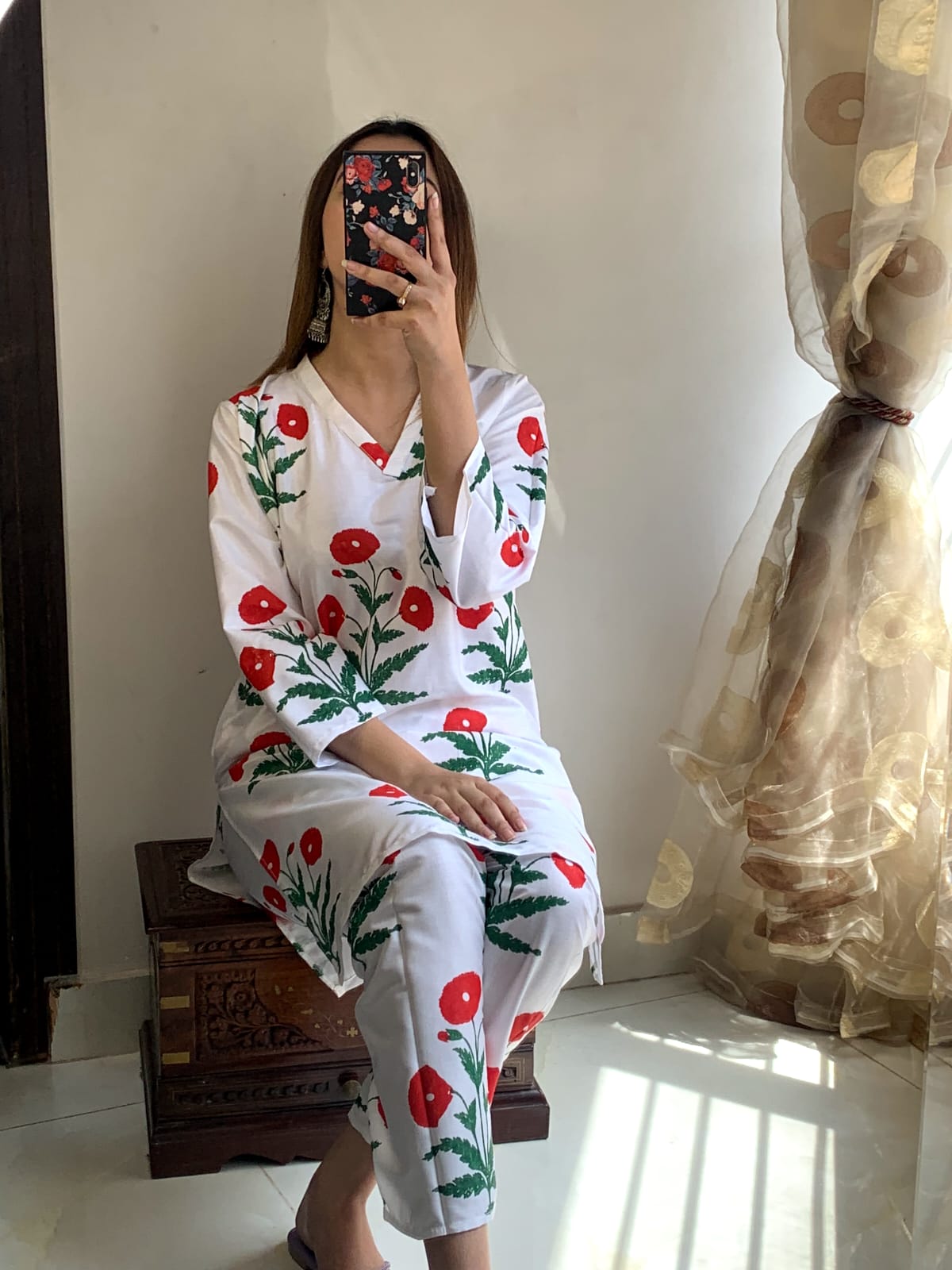 Tulip Flower 2PC Stitched Suit