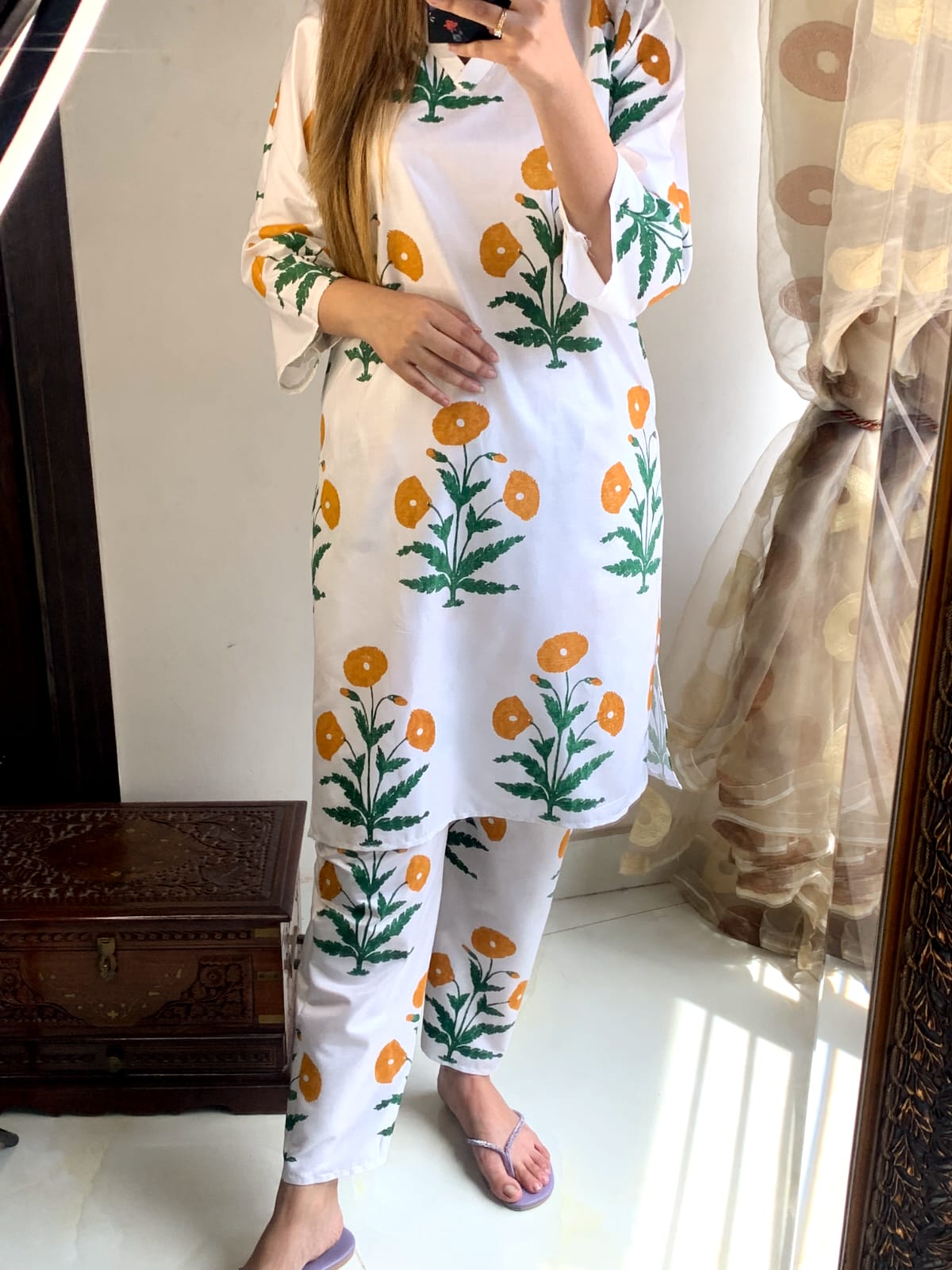 Tulip Flower 2PC Stitched Suit