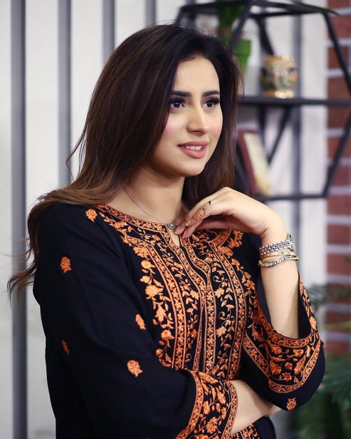 Black Aura 2PC (Farshi Shalwar)